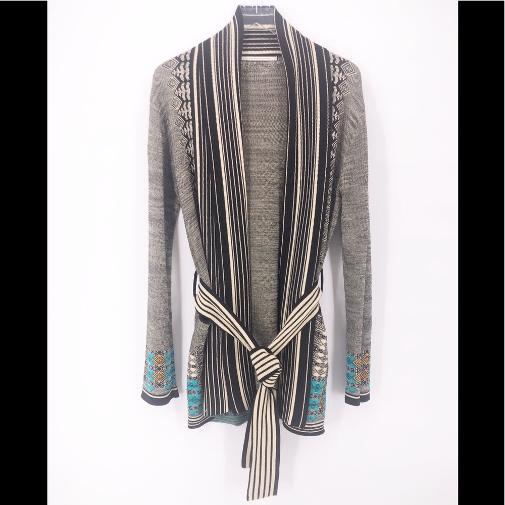 Twelfth Street by Cynthia Vincent Gray and Black Cardigan